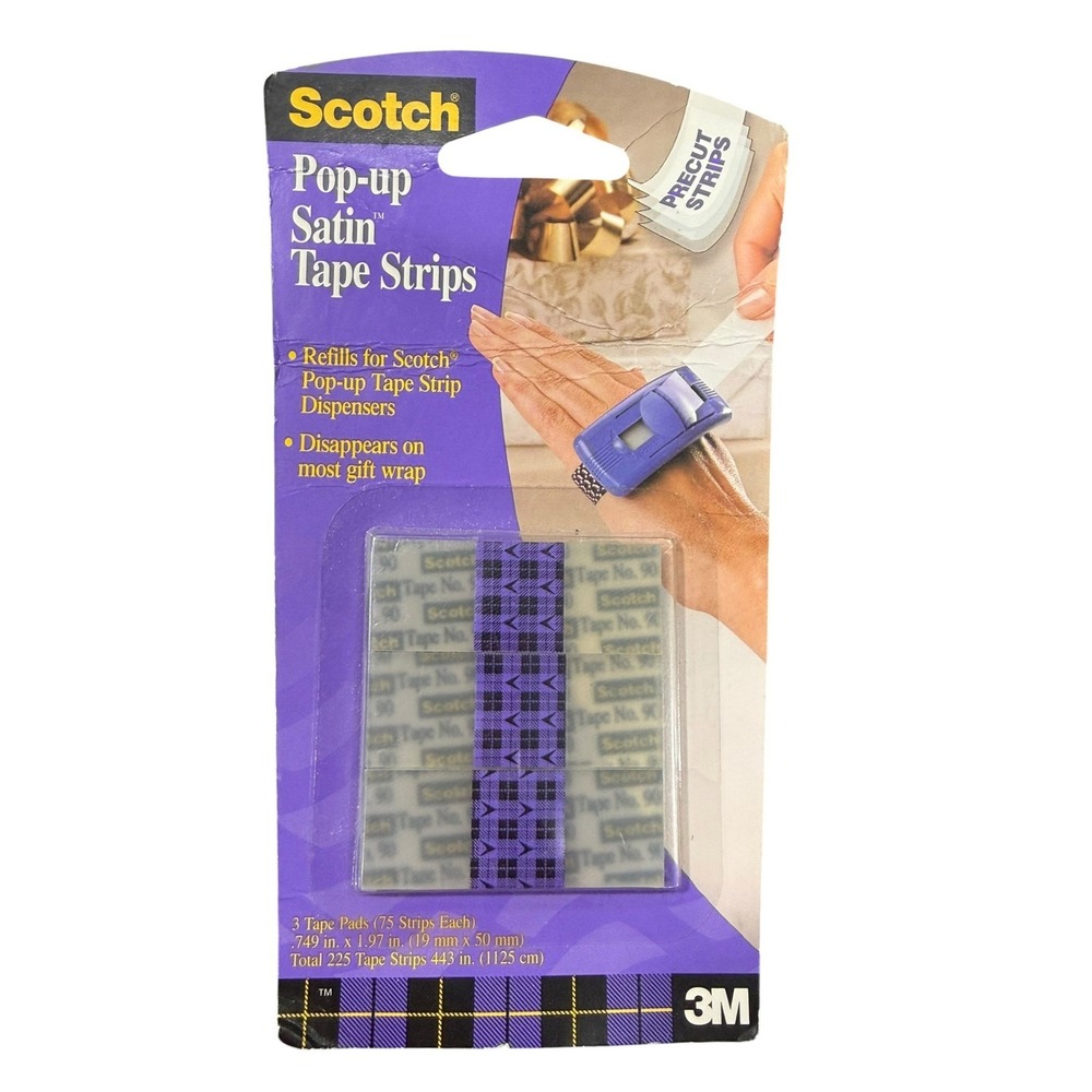 Scotch‎ Pop-Up Satin Tape Strips REFILL Precut 3 Pads